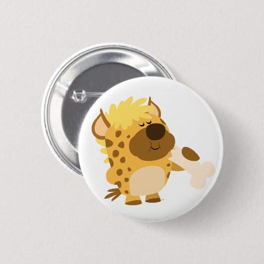 可愛い漫画のハイナ骨ボタンバッジを押し潰す 缶バッジ (正面&裏面)