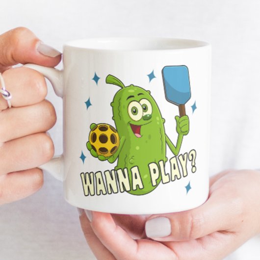 可愛い漫画のピクルス名遊名ピクレボール コーヒーマグカップ