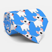可愛い漫画のブルテリアタイ ネクタイ (ロール)