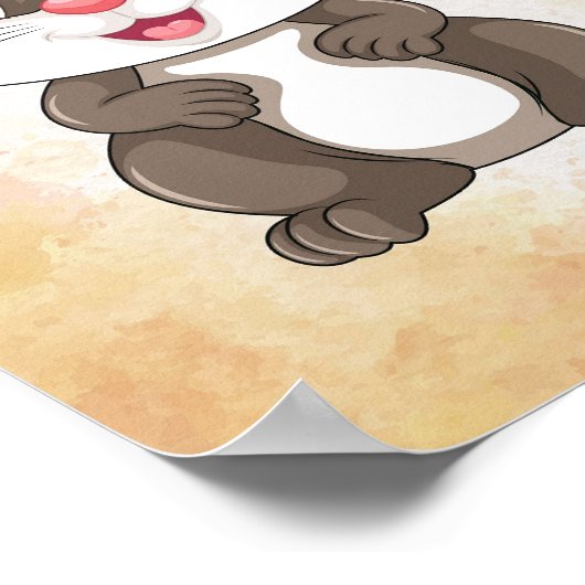 可愛い漫画のマウスポスター！かわいい子供部屋ウォールアート ポスター (角)