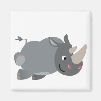 可愛い漫画の充電Rhinoマグネット マグネット