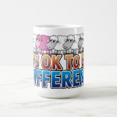 可愛い漫画の動物 – 違う Be コーヒーマグカップ (中央)