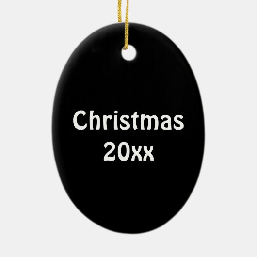 可愛い漫画の学生の持ち歩きチョークボード#1先生 セラミックオーナメント (裏面)