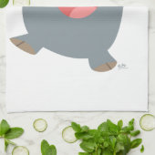 可愛い漫画の弾み豚キッチンタオル キッチンタオル (折り畳み)