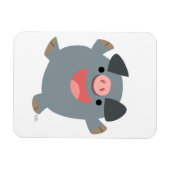 可愛い漫画の弾力ピグフレキシブルマグネット マグネット (横)