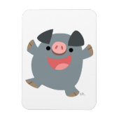 可愛い漫画の弾力ピグフレキシブルマグネット マグネット (縦)
