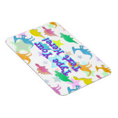 可愛い漫画の恐竜のパターン磁石 マグネット (右側)