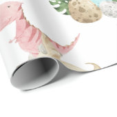 可愛い漫画の恐竜のラッピング紙 ラッピングペーパー (ロールコーナー)