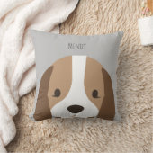 可愛い漫画の犬のペット愛好家の装飾用クッション クッション (ブランケット)