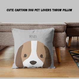 可愛い漫画の犬のペット愛好家の装飾用クッション クッション