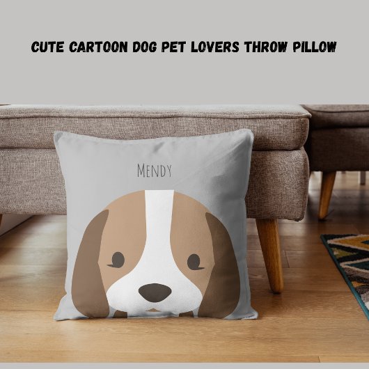 可愛い漫画の犬のペット愛好家の装飾用クッション クッション