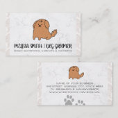 可愛い漫画の犬 | ペットケア 名刺 (正面/裏面)