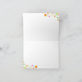 可愛い漫画の虎とアニマルプリント- 空白の サンキューカード (内部)