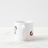 可愛い漫画の虎のプロウルEspressoマグカップ エスプレッソカップ (裏面)