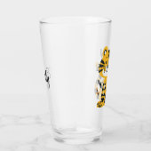可愛い漫画の虎の装飾 タンブラーグラス (右)