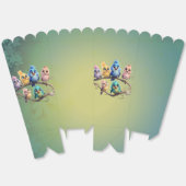 可愛い漫画の鳥が色を付け鮮やかて練る。 フェイバーボックス (見開き)