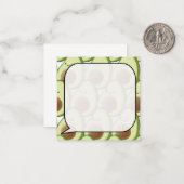 可愛い漫画アボカドパタカスタムン ノートカード (正面/裏面インサイチュ)