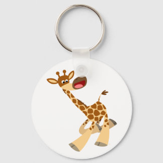 可愛い漫画アンブリングGiraffeキーチェーン キーホルダー