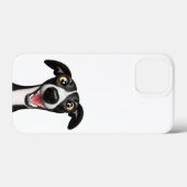 可愛い漫画アートの生意気なウィペット Case-Mate iPhoneケース (裏面 (横))