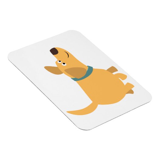 可愛い漫画イエローラブラドールフレキシブル磁石 マグネット (右側)