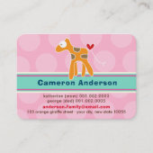 可愛い漫画カラフルキッドのプロフィール写真 コーリングカード (正面)