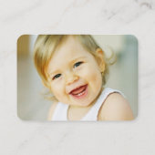 可愛い漫画カラフルキッドのプロフィール写真 コーリングカード (裏面)