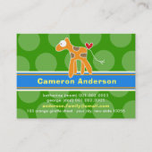 可愛い漫画カラフルキッドのプロフィール写真 コーリングカード (正面)