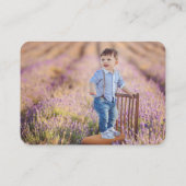 可愛い漫画カラフルクマKidの写真プロフィール コーリングカード (裏面)