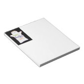 可愛い漫画カラフル幽霊と文字メモ帳 ノートパッド (アングル)