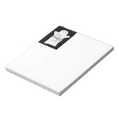 可愛い漫画カラフル幽霊と文字メモ帳 ノートパッド (回転)