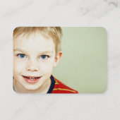 可愛い漫画カラフル象キッドのプロフィール写真 コーリングカード (裏面)