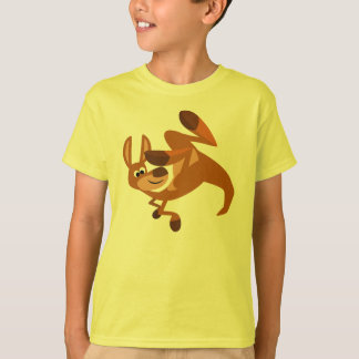 可愛い漫画カンガルーのソメルサルト子供Tシャツ Tシャツ