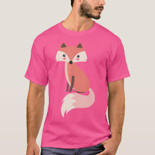 可愛い漫画キツネ動物自然恋人Jdk0001 Tシャツ