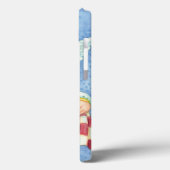 可愛い漫画クリスマスエンジェルハローと喜びバナー Case-Mate iPhoneケース (裏面 / 左)