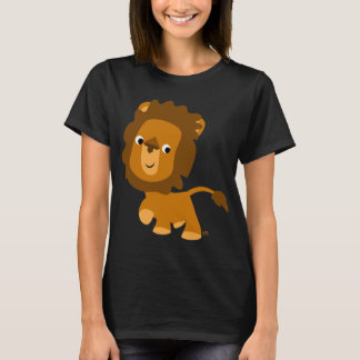 可愛い漫画コンテンツ獅子女性Tシャツ Tシャツ