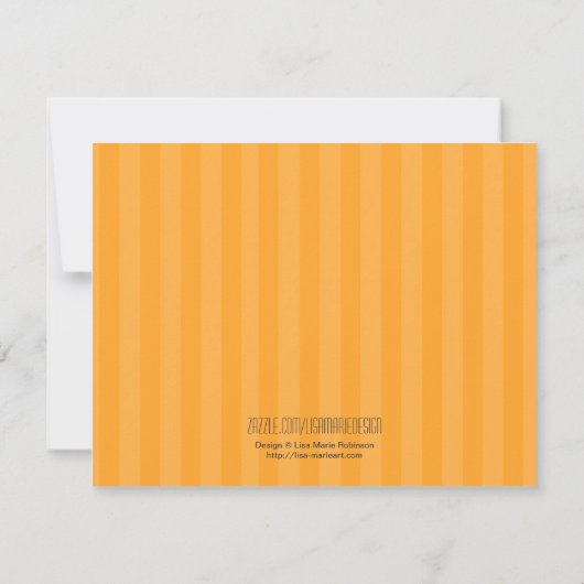 可愛い漫画スパイダーズFlatありがとう ノートカード (裏面)