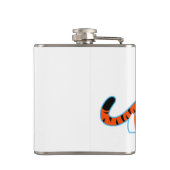 可愛い漫画タイガーオンザプロールスキットル フラスク (裏面)