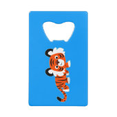 可愛い漫画タイガーオンザプロールボトルオープナー クレジットカード栓抜き (正面)