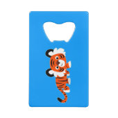 可愛い漫画タイガーオンザプロールボトルオープナー クレジットカード栓抜き (裏面)