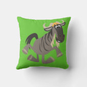 可愛い漫画タップ踊りワイルドビーストピロー クッション (裏面)