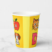 可愛い漫画デザインのプラスチック紙カップ 紙コップ (右)