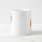 可愛い漫画トレイトブレトンホースジャンボマグ ジャンボコーヒーマグカップ (正面)