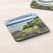 可愛い漫画ネッシー・ロック・ネス・モンスタースコットランド コースター (左側)