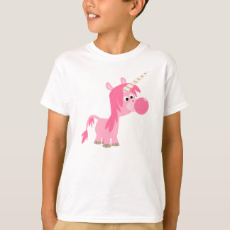 可愛い漫画バブルガムユニコーン子供Tシャツ Tシャツ
