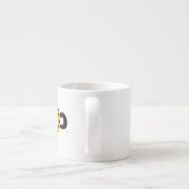 可愛い漫画フェイティシティヒョウのエスプレッソマグ エスプレッソカップ (裏面)