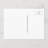 可愛い漫画フクロウがモルタルボードで卒業 案内ポストカード (裏面)