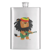 可愛い漫画ライオンのジオンクラシックフラスコ フラスク (正面)