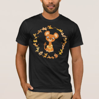可愛い漫画ライオンズマンダラTシャツ Tシャツ