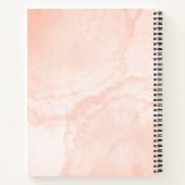 可愛い漫画漫画の水の色パーソナライズされたベーキング ノートブック (裏面)