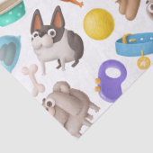 可愛い漫画犬のおわん骨切り 薄葉紙 (詳細)